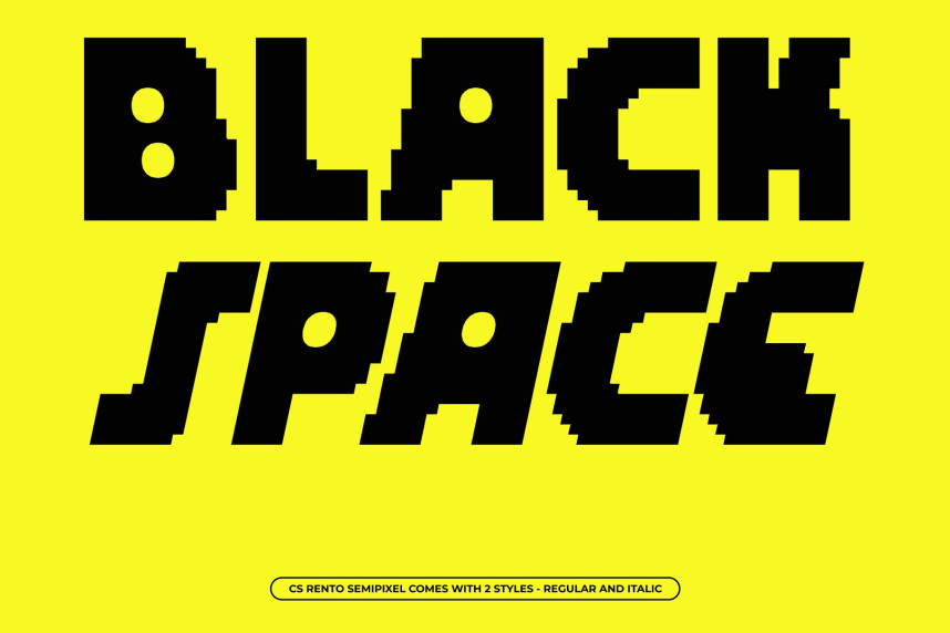 CS Rento Semipixel Font preview image 2