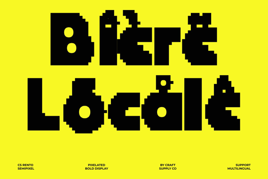 CS Rento Semipixel Font preview image 4