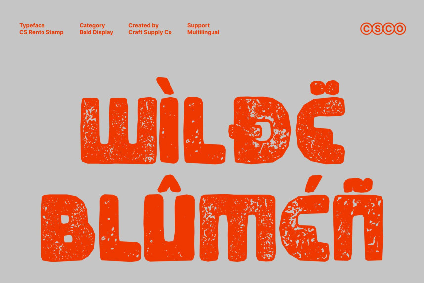 CS Rento Stamp Font preview image 4