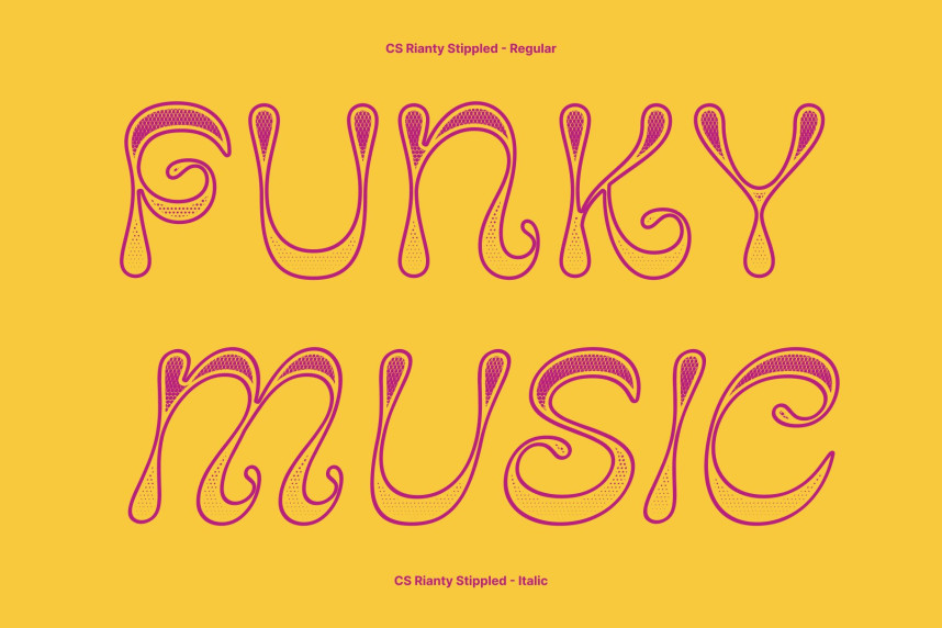 CS Rianty Stippled Font preview image 2