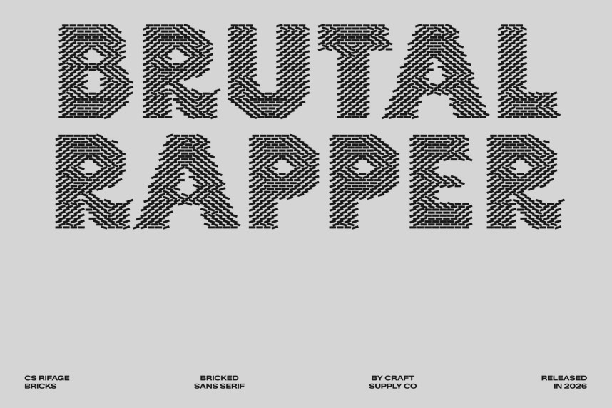 CS Rifage Bricks Font preview image 2