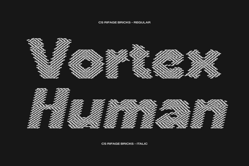 CS Rifage Bricks Font preview image 3