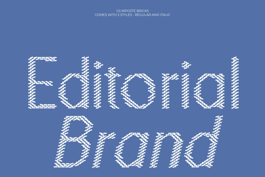 CS Riposte Bricks Font preview image 3