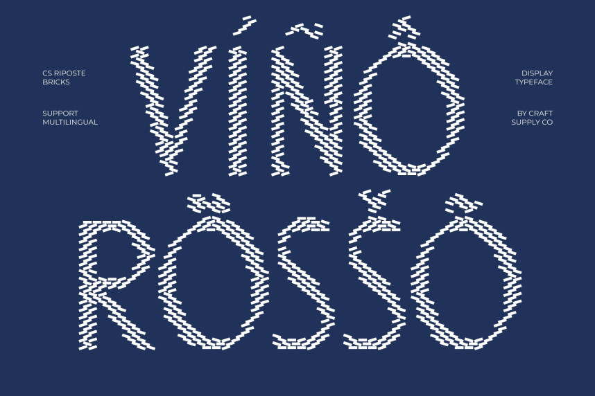 CS Riposte Bricks Font preview image 4