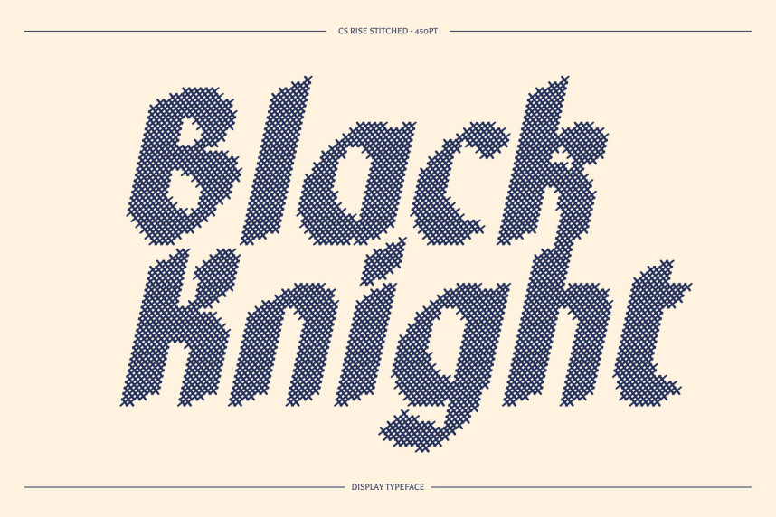 CS Rise Stitched Font preview image 2