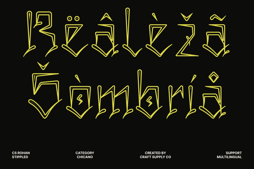 CS Rohan Stippled Font preview image 4