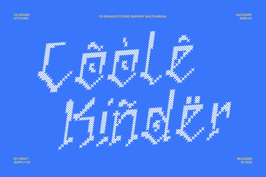 CS Rohan Stitched Font preview image 4
