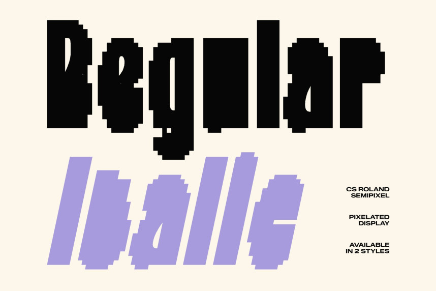 CS Roland Semipixel Font preview image 3