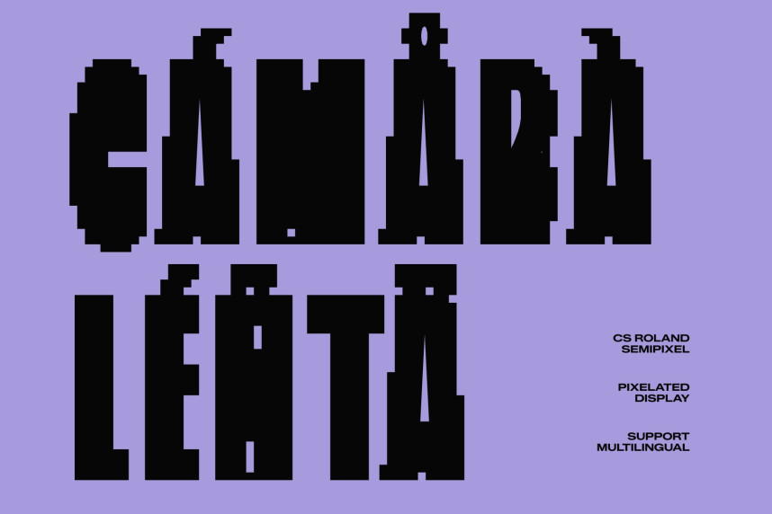 CS Roland Semipixel Font preview image 4