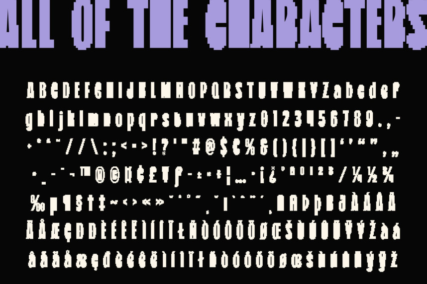CS Roland Semipixel Font preview image 5