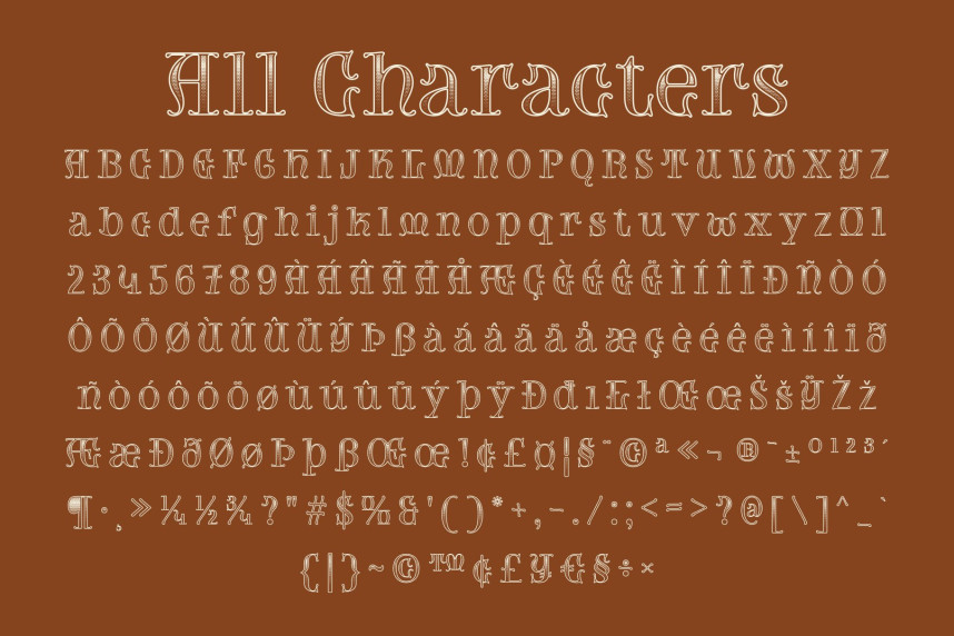 CS Rovane Stippled Font preview image 5