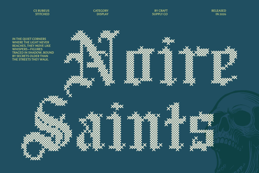CS Rubeus Stitched Font preview image 2