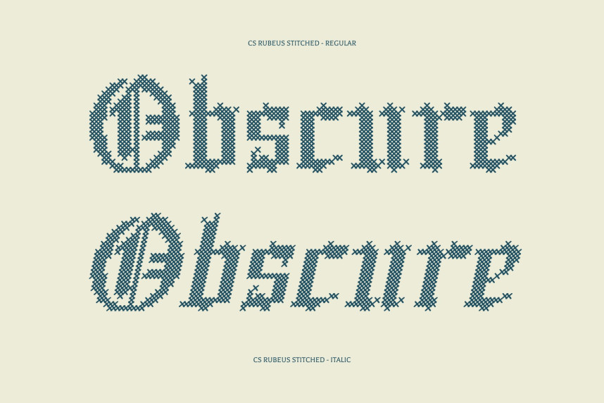 CS Rubeus Stitched Font preview image 3