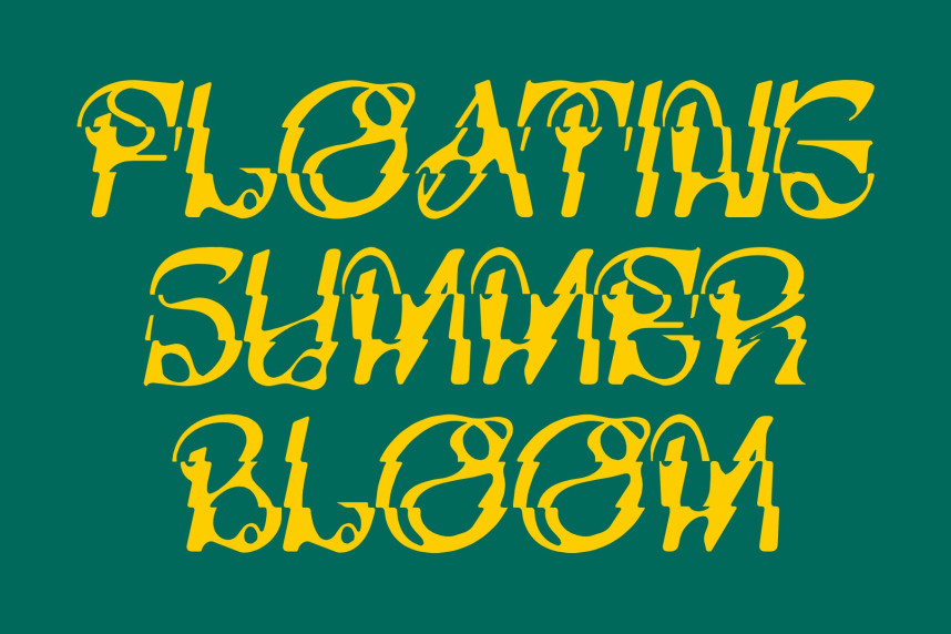 CS Rumer Rippled Font preview image 3