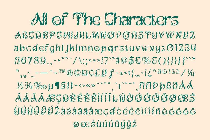 CS Rumer Rippled Font preview image 5