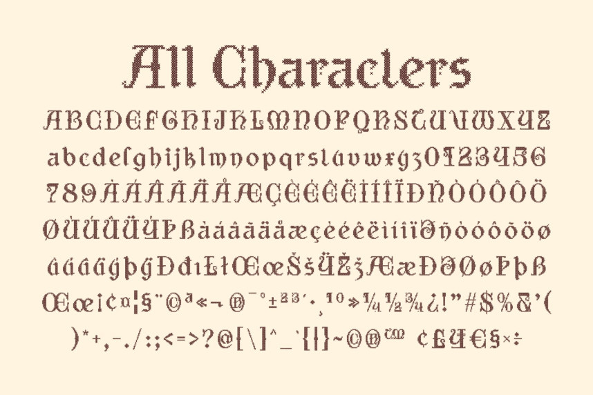 CS Rupinder Stitched Font preview image 5