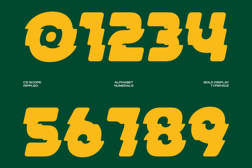 CS Scope Rippled Font preview image 3