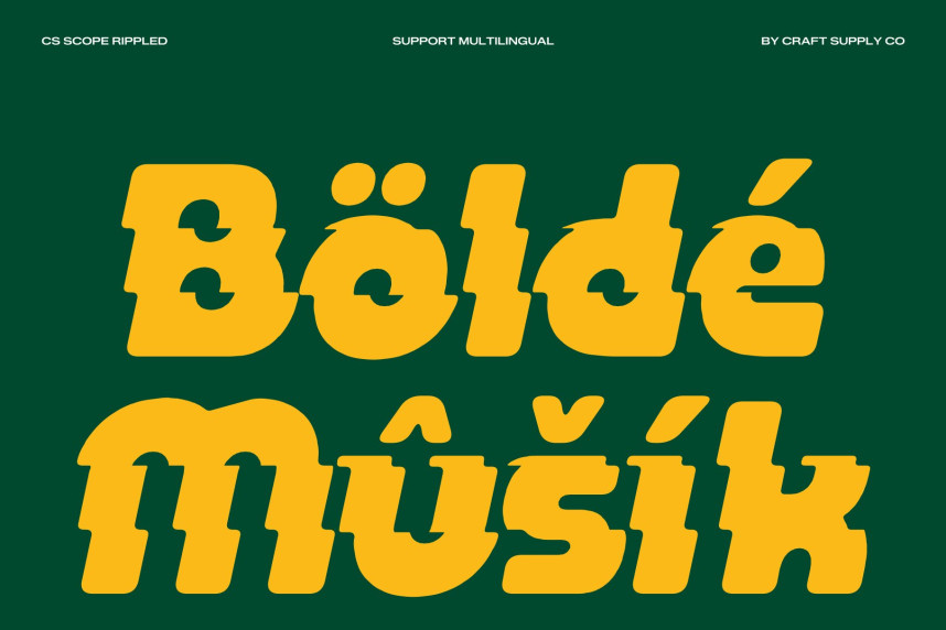 CS Scope Rippled Font preview image 4
