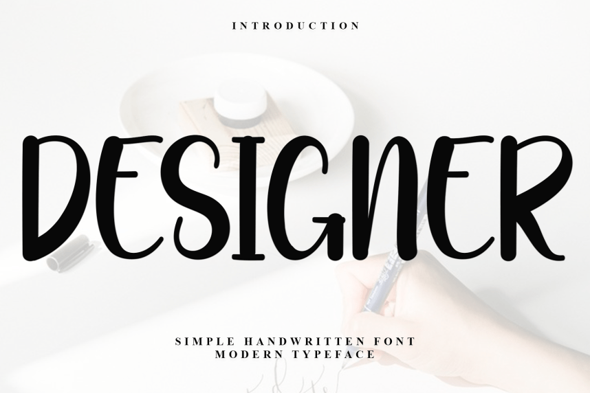 Designer Display Script Font