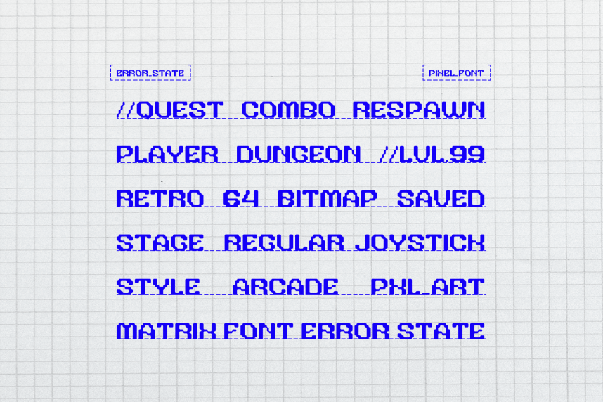 Error State | Pixel Font preview image 2
