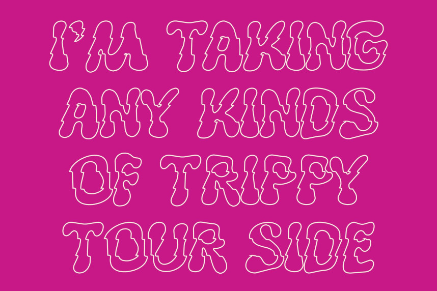 Genida Rippled Font preview image 3