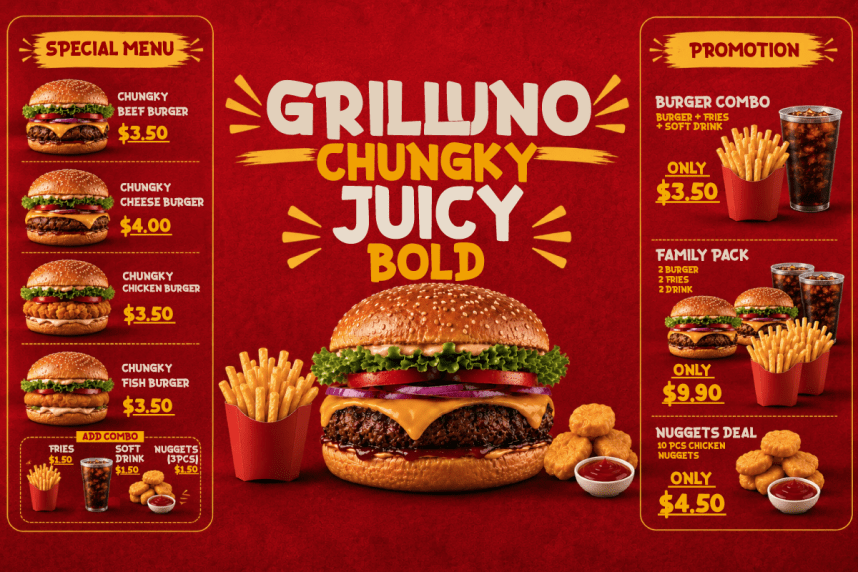 Laburger – Burger Display Font preview image 5