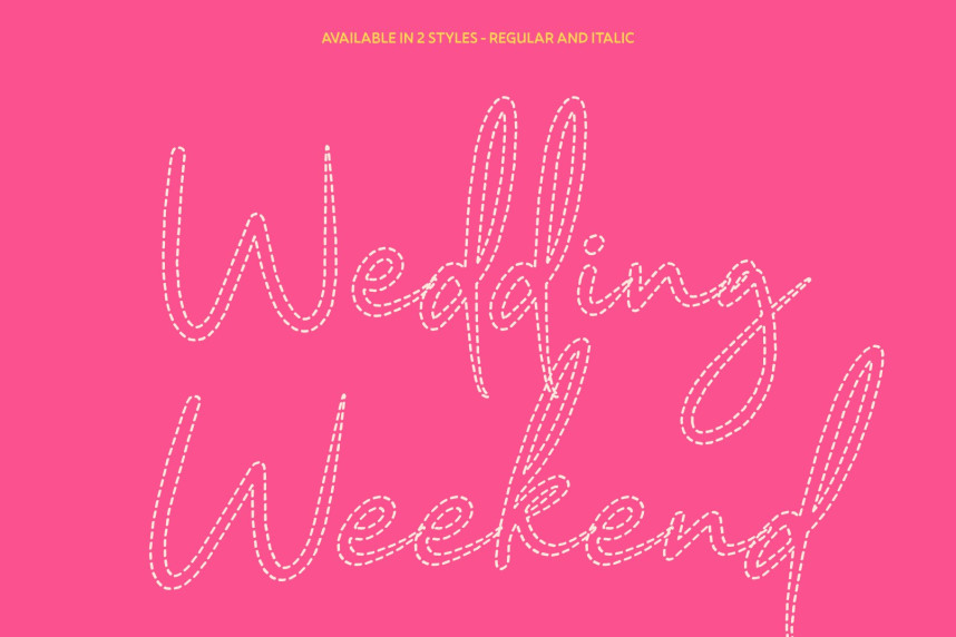 Modien Dashed Font preview image 3