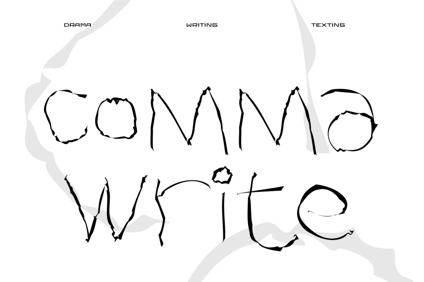 Comma Write Font