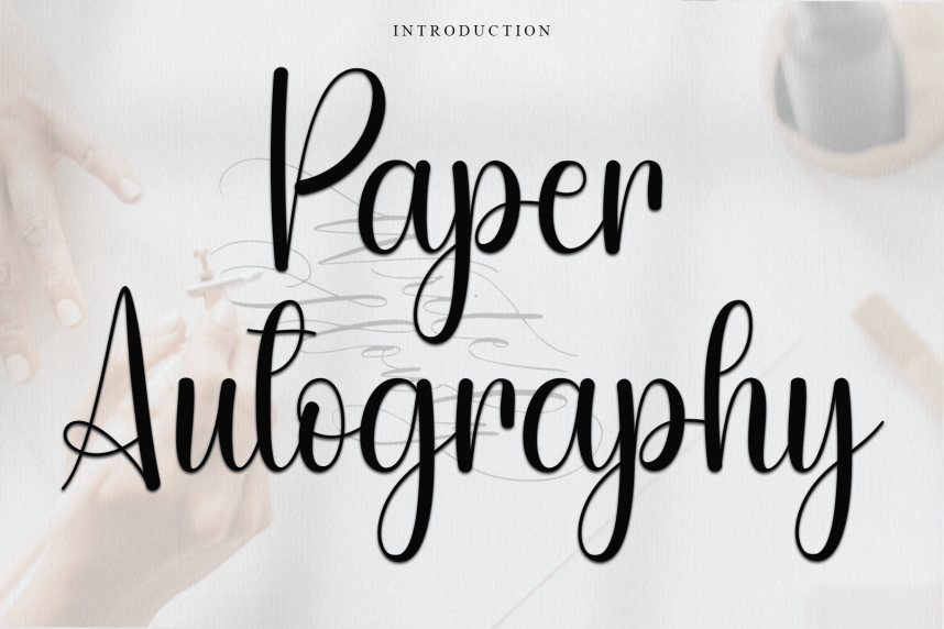 Autography Script Display Font