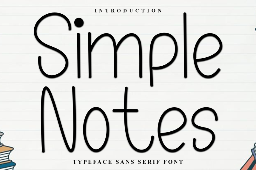 Simple Notes Handwritten Font