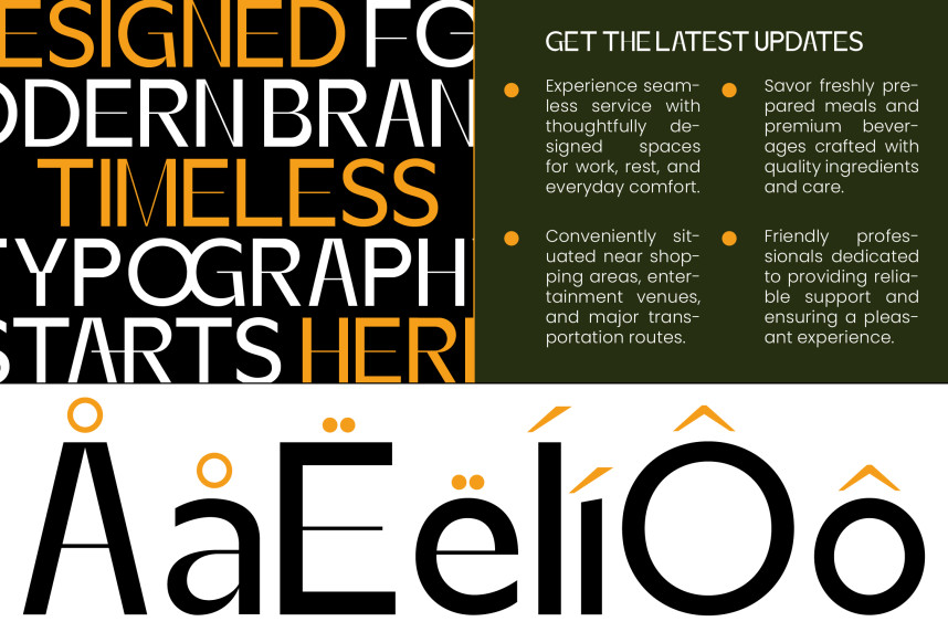 Zanithe – Modern Geometric Sans Serif Font preview image 3
