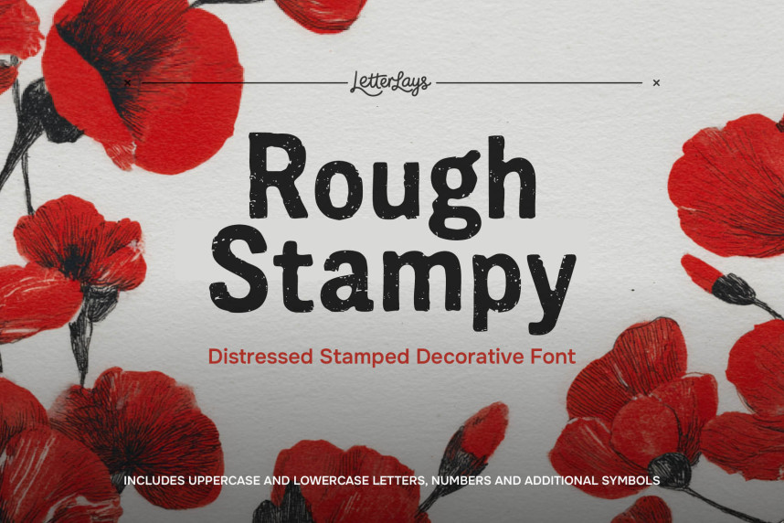 Rough Stampy Free Font
