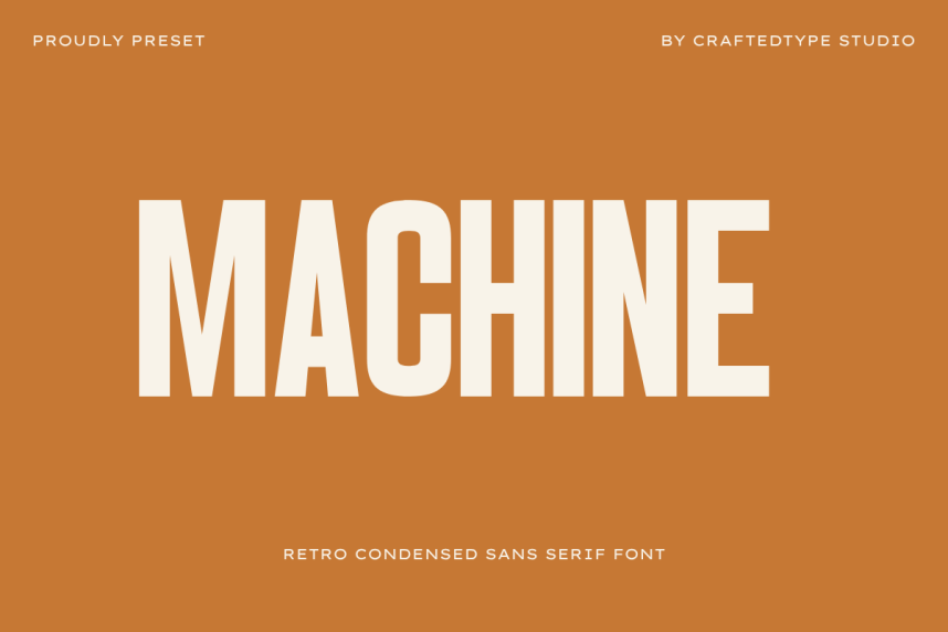 Machine Sans-Serif Font