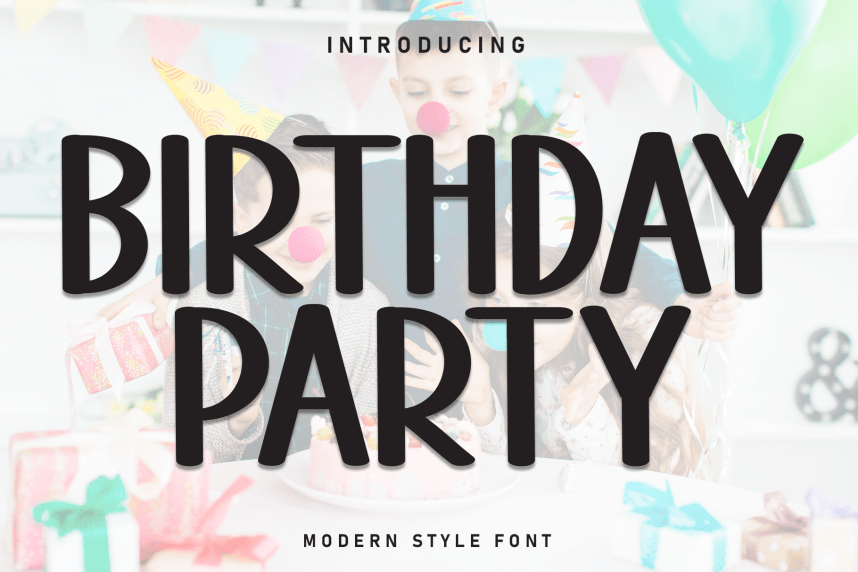 Birthday Party Playful Font