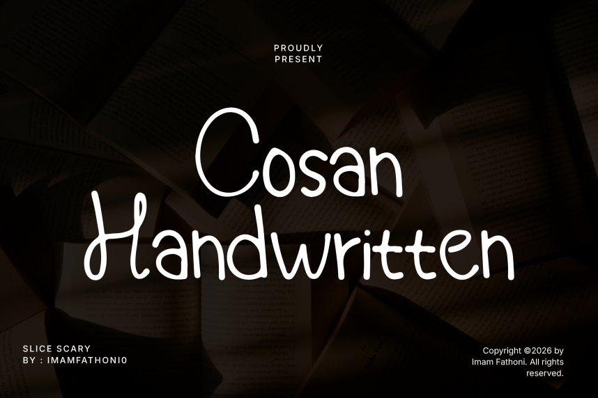 Cosan handwritten Font