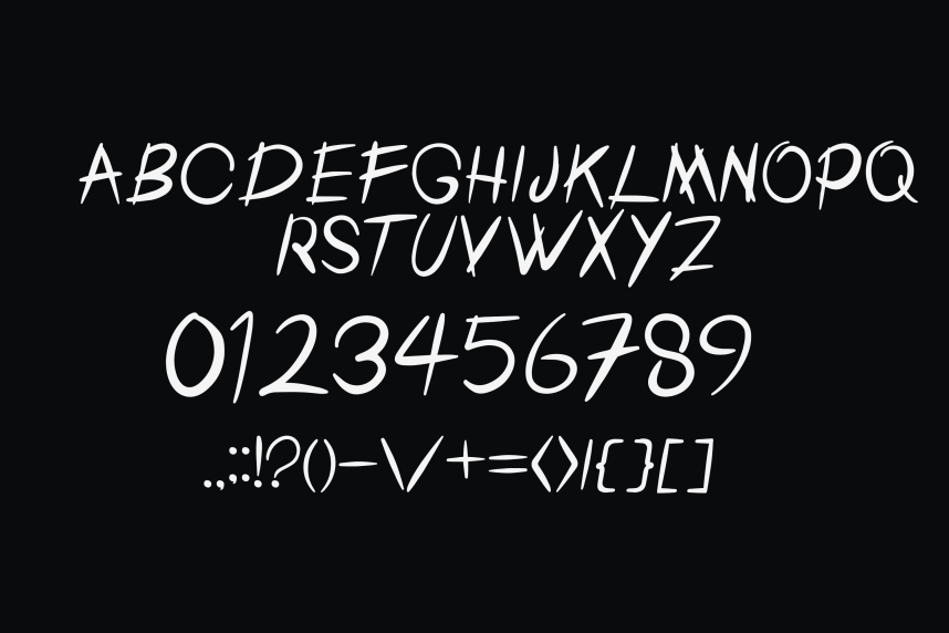 Slice Scary Font preview image 2