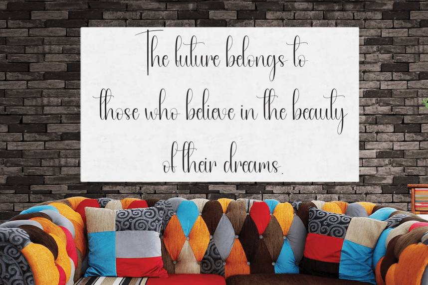 Romantic Calligraphy Script Font preview image 3