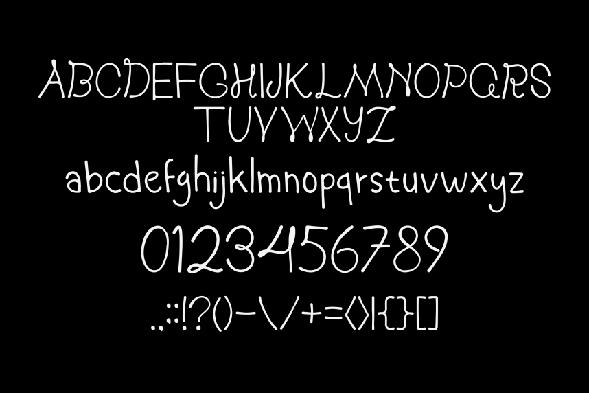 Cosan handwritten Font preview image 3