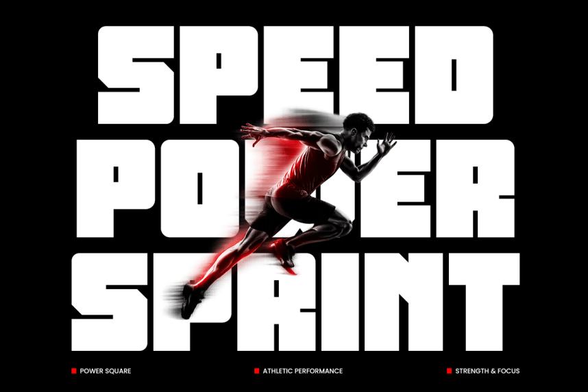 Power Square Font preview image 3