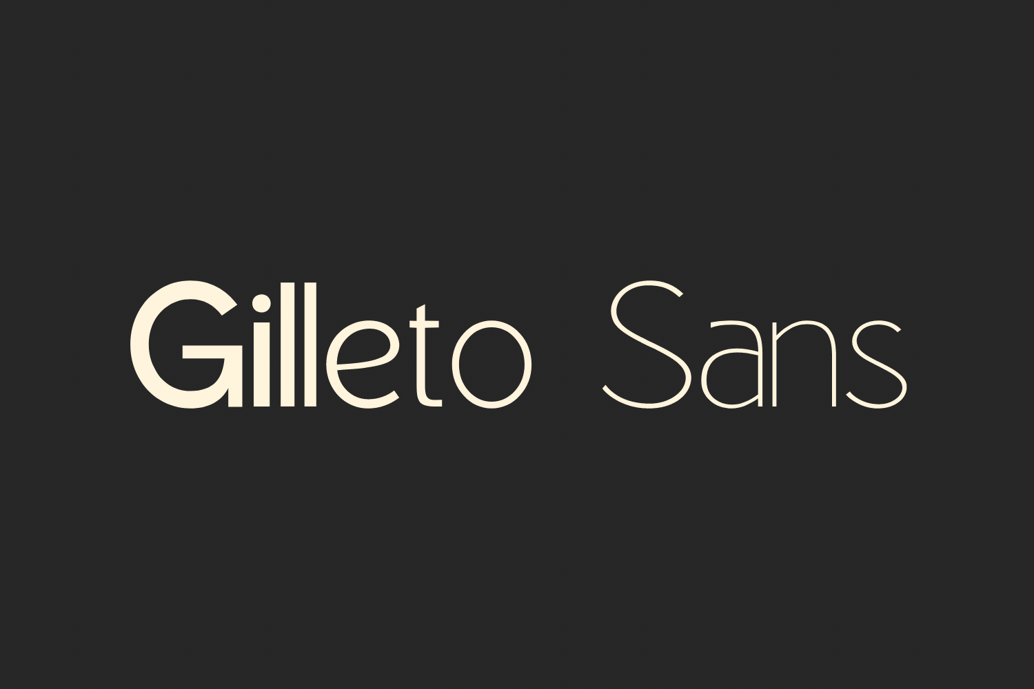 Gilleto sans Variable Font preview image 4
