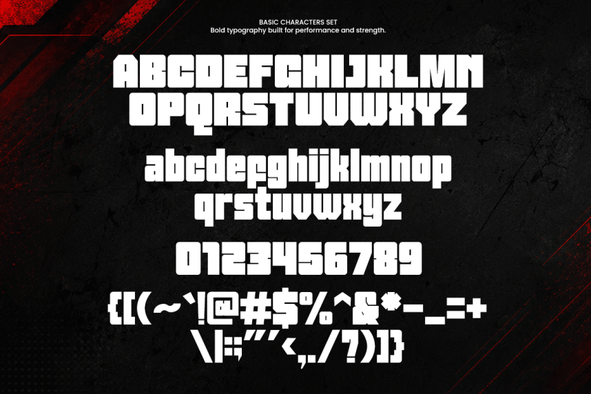 Power Square Font preview image 4