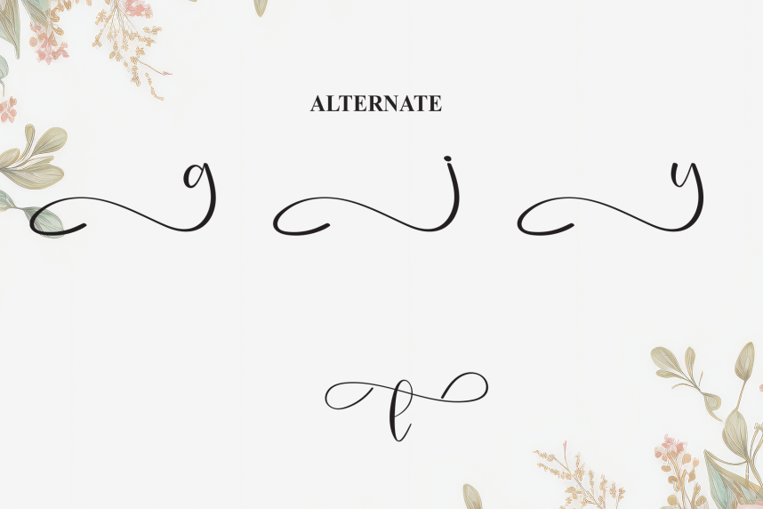 Sometings Calligraphy Font preview image 5