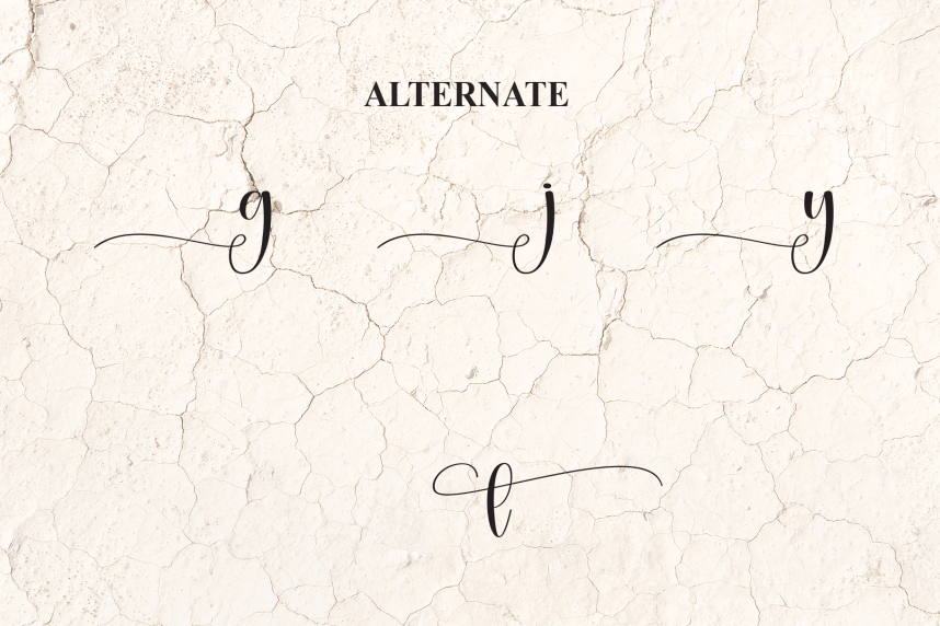 Weathering Calligraphy Font preview image 5