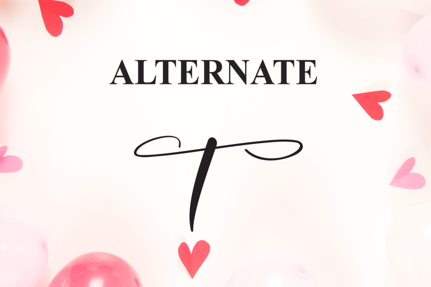 Valentine Calligraphy Script Font preview image 5