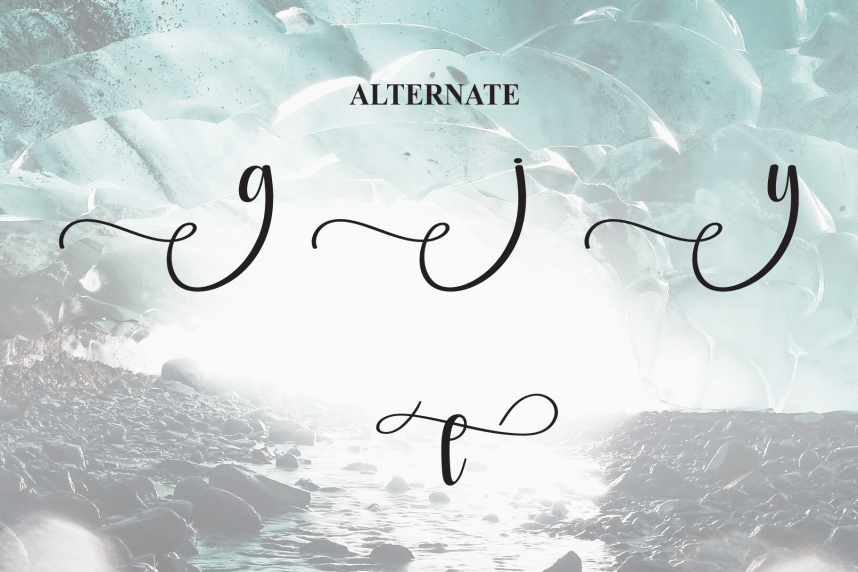 Fantasy Calligraphy Script Font preview image 5