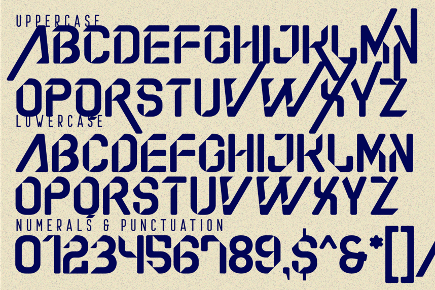Abstract Network – Futuristic Font preview image 4