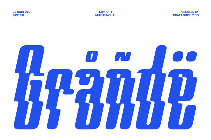 CS Bonfuse Rippled Font preview image 4