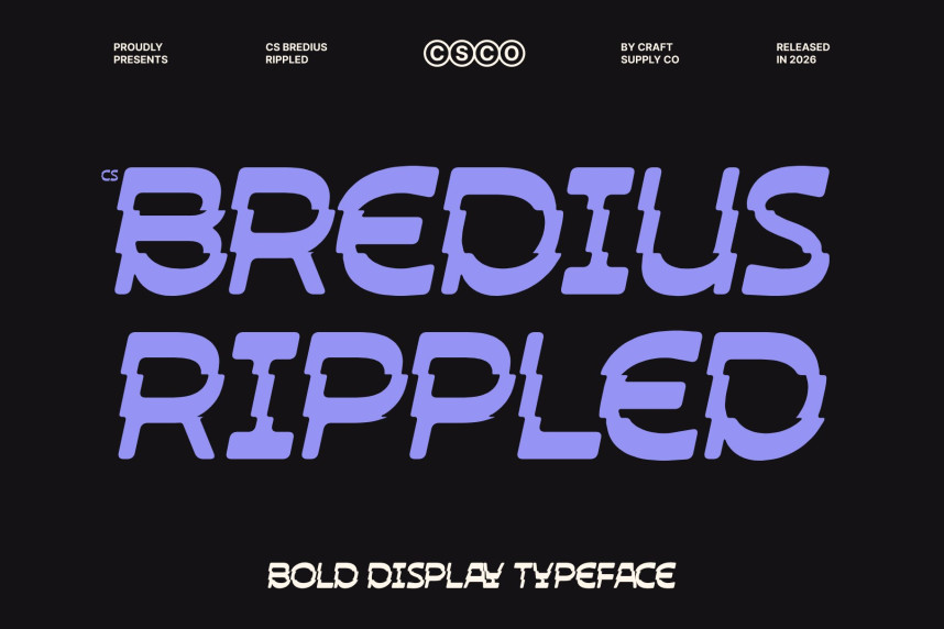 CS Bredius Rippled Font