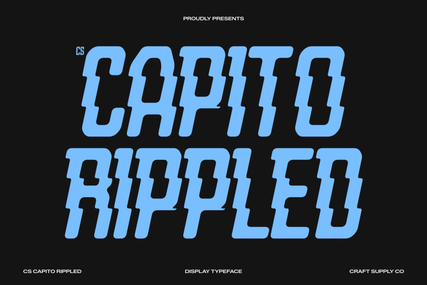 CS Capito Rippled Font