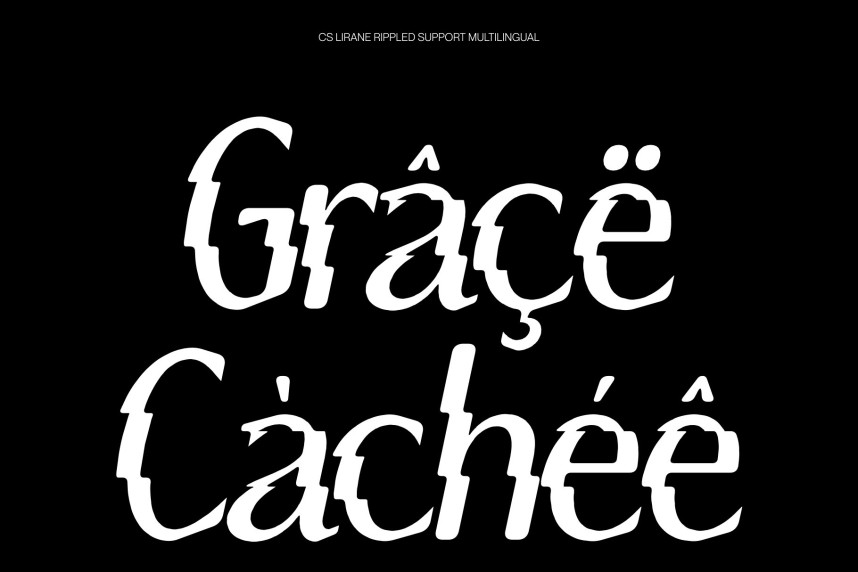 CS Lirane Rippled Font preview image 4